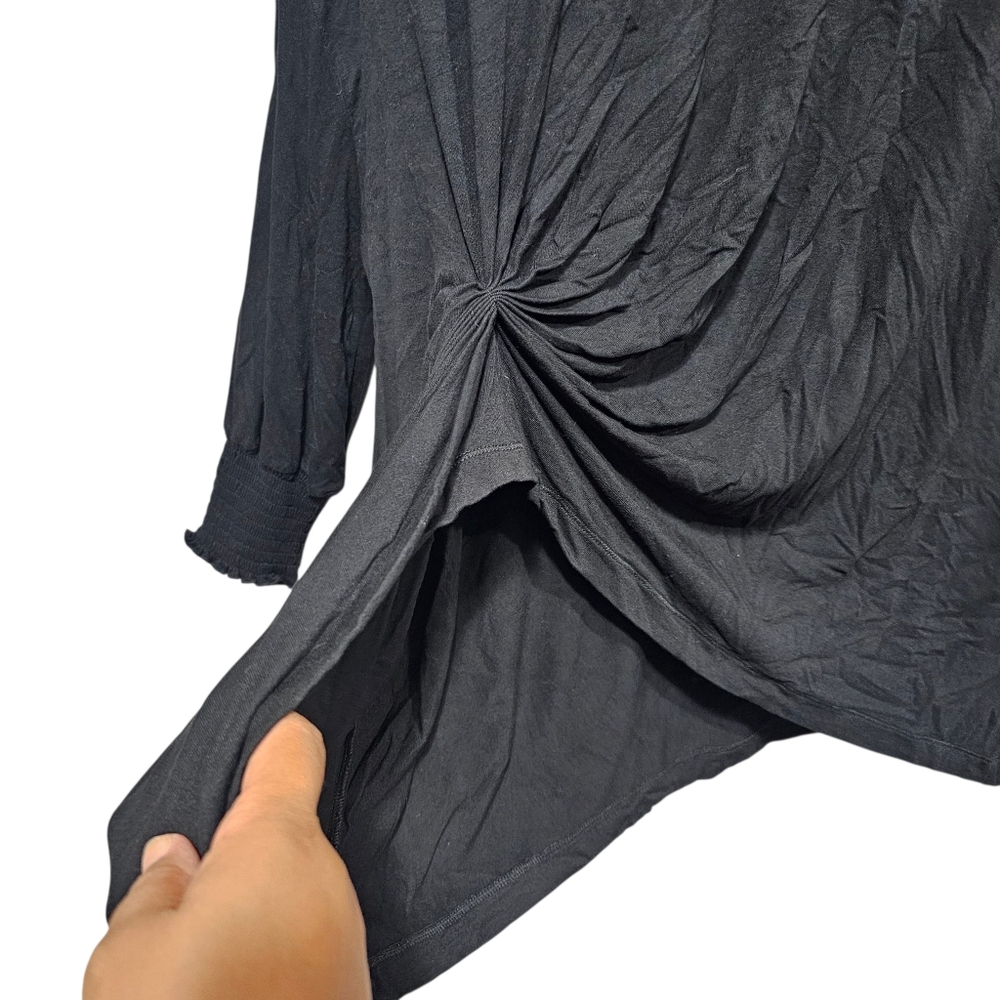 Patrizia Luca Oversize Long Sleeve Twist Front Top One‎ Size - Picture 2 of 7